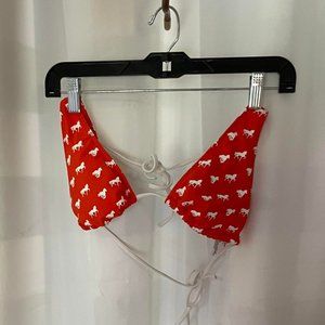 Arizona orange bikini horse print small